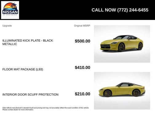 2 Tone Yellow 2023 Nissan Z Proto Spec