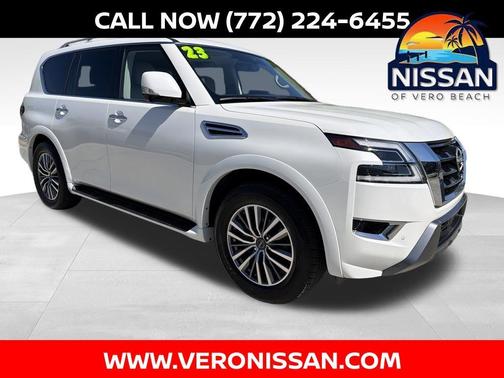 Aspen White 2024 Nissan Armada SL