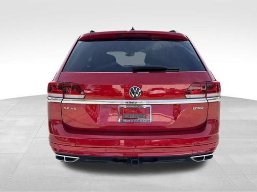 Aurora Red Metallic 2021 Volkswagen Atlas 3.6 SE w/ Technology R-Line