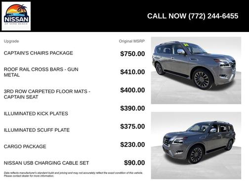 Gun Metallic 2024 Nissan Armada Platinum