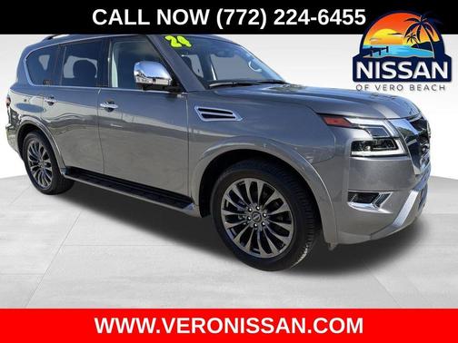 Gun Metallic 2024 Nissan Armada Platinum