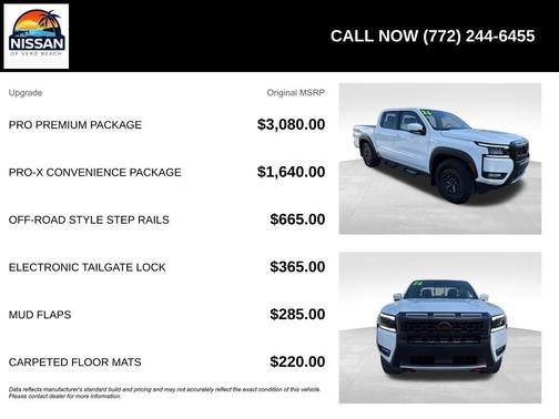 Glacier White 2026 Nissan Frontier PRO-X