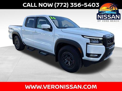 Glacier White 2026 Nissan Frontier PRO-X