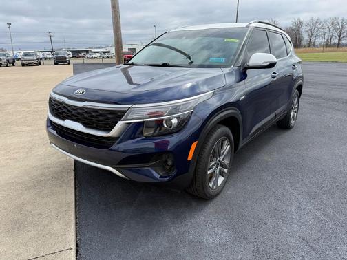 Dark Ocean Blue/White Roof 2021 Kia Seltos S