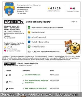 2024 Volkswagen Atlas 2.0T SE w/Technology 4MOTION