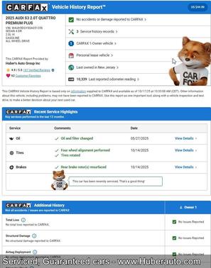 2025 Audi S3 Premium Plus TFSI quattro S tronic
