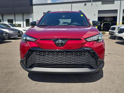 Soul Red Crystal 2025 Toyota Corolla Hybrid SE