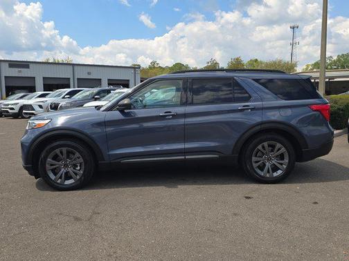 Infinite Blue Metallic Tinted Clearcoat 2021 Ford Explorer XLT