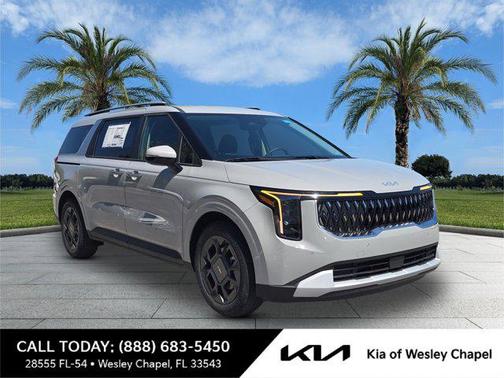 Ceramic White 2026 Kia Carnival Hybrid EX