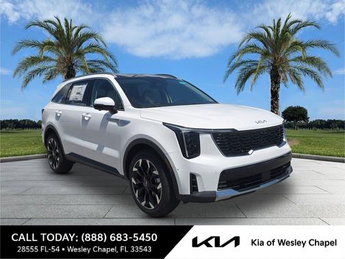 White 2026 Kia Sorento SX