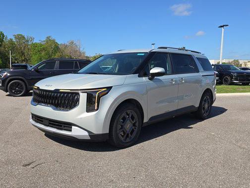 Ivory Silver 2026 Kia Carnival Hybrid EX