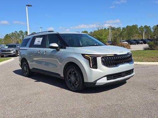 Ivory Silver 2026 Kia Carnival Hybrid EX