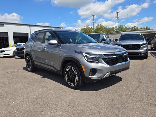 Steel Gray 2024 Kia Seltos SX Turbo