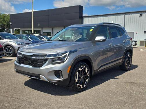Steel Gray 2024 Kia Seltos SX Turbo