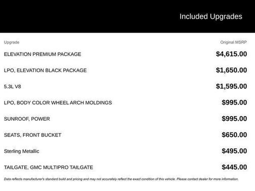 2026 GMC Sierra 1500 Elevation