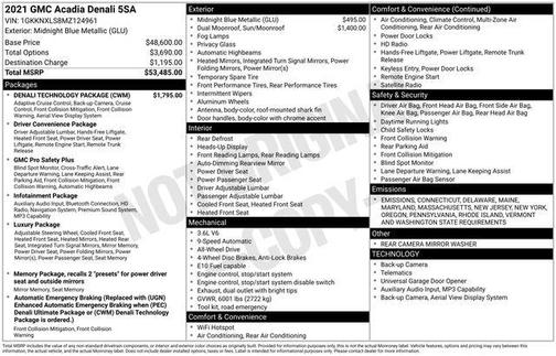 2021 GMC Acadia Denali