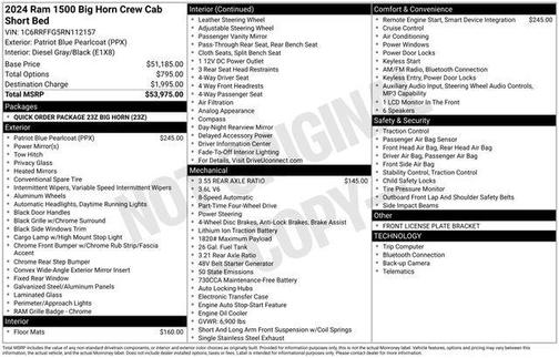 2024 RAM 1500 Big Horn/Lone Star