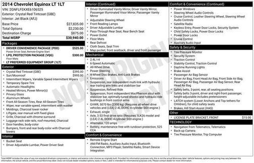 2014 Chevrolet Equinox 1LT