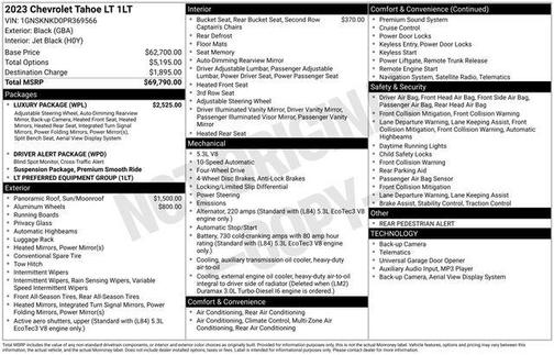 2023 Chevrolet Tahoe LT