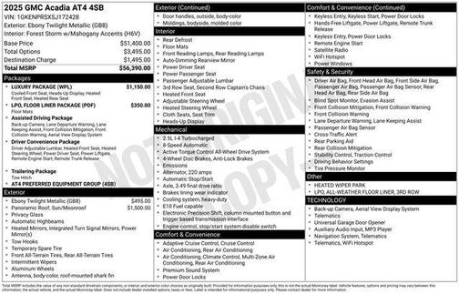 2025 GMC Acadia AWD AT4