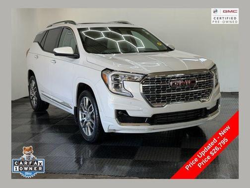 White Frost Tricoat 2023 GMC Terrain Denali