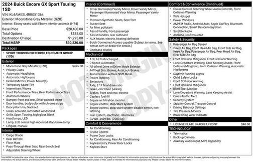 2024 Buick Encore GX Sport Touring