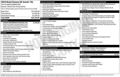 2024 Buick Encore GX Avenir