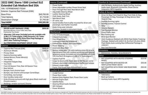 2022 GMC Sierra 1500 SLE