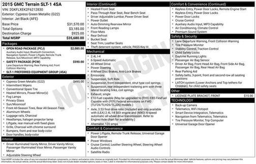 2015 GMC Terrain SLT-1