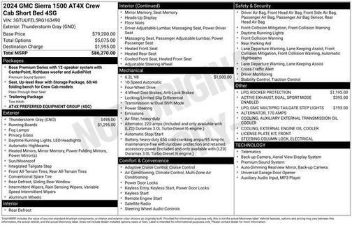 2024 GMC Sierra 1500 AT4X