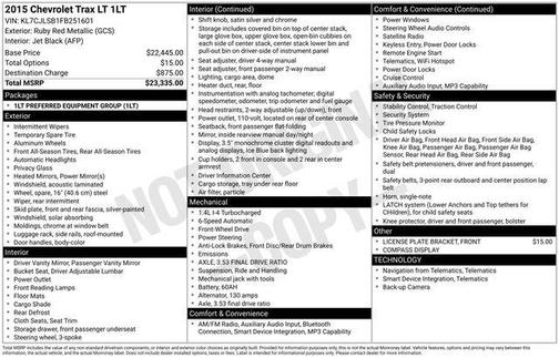 2015 Chevrolet Trax LT