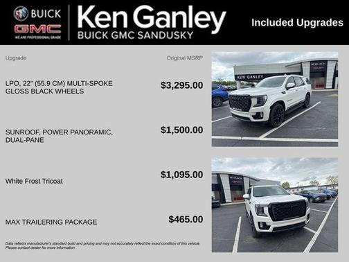 White Frost Tricoat 2024 GMC Yukon Denali