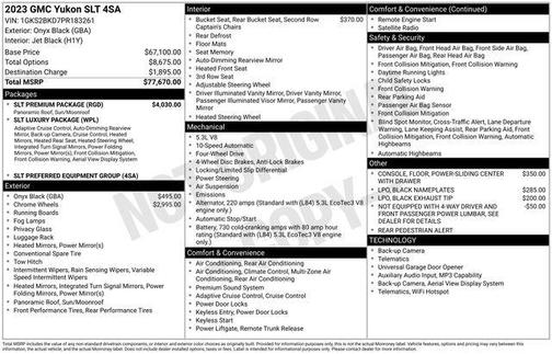 2023 GMC Yukon SLT