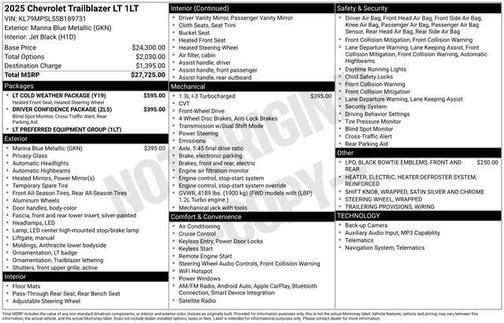 2025 Chevrolet Trailblazer LT