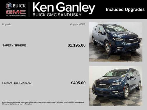 Fathom Blue Pearlcoat 2023 Chrysler Pacifica Limited