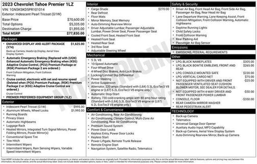 2023 Chevrolet Tahoe Premier