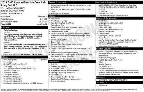 2021 GMC Canyon Elevation