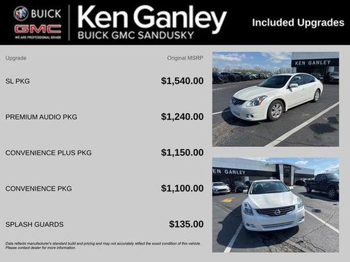 Winter Frost Pearl 2010 Nissan Altima 2.5 SL