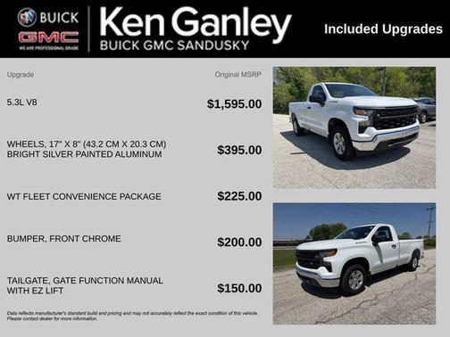 Summit White 2023 Chevrolet Silverado 1500 WT