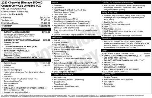 2023 Chevrolet Silverado 2500 Custom