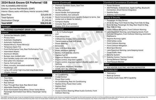 Red Metallic 2024 Buick Encore GX Preferred