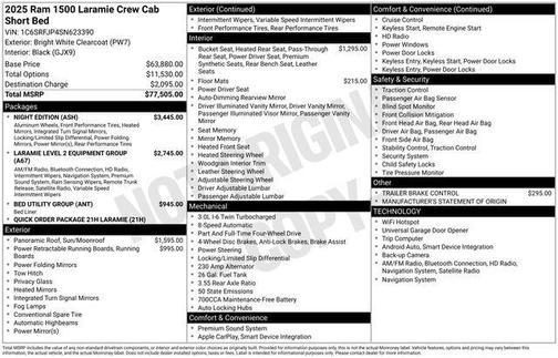 2025 RAM 1500 Laramie