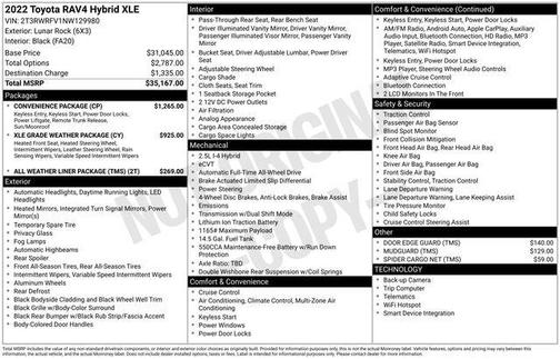 2022 Toyota RAV4 Hybrid XLE