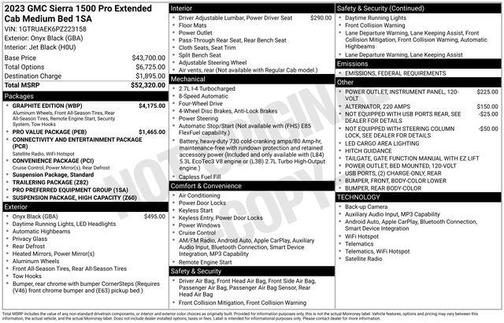 2023 GMC Sierra 1500 Pro
