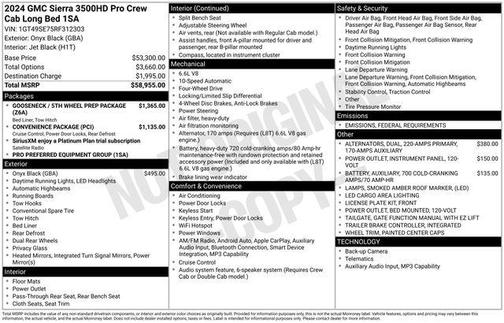 2024 GMC Sierra 3500 Base