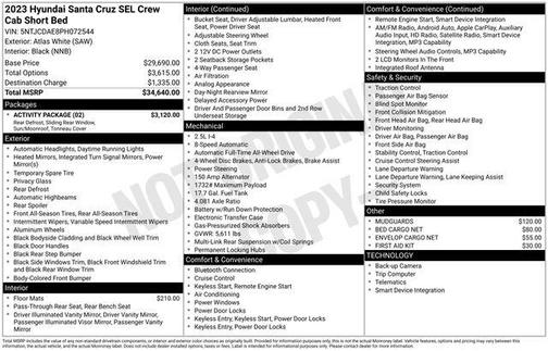 2023 Hyundai SANTA CRUZ SEL