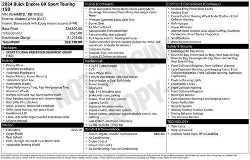 2024 Buick Encore GX Sport Touring