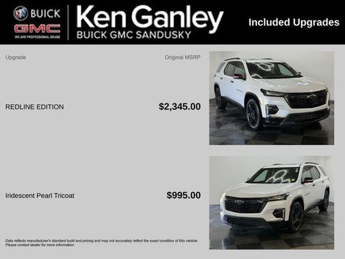 Iridescent Pearl Tricoat 2023 Chevrolet Traverse Premier