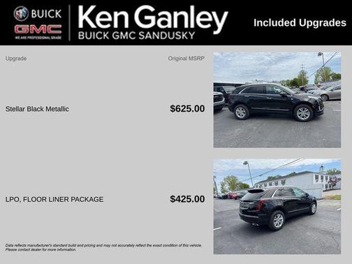 Stellar Black Metallic 2025 Cadillac XT5 Luxury