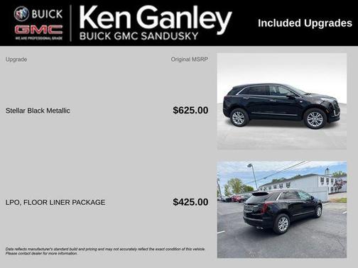 Stellar Black Metallic 2025 Cadillac XT5 Luxury